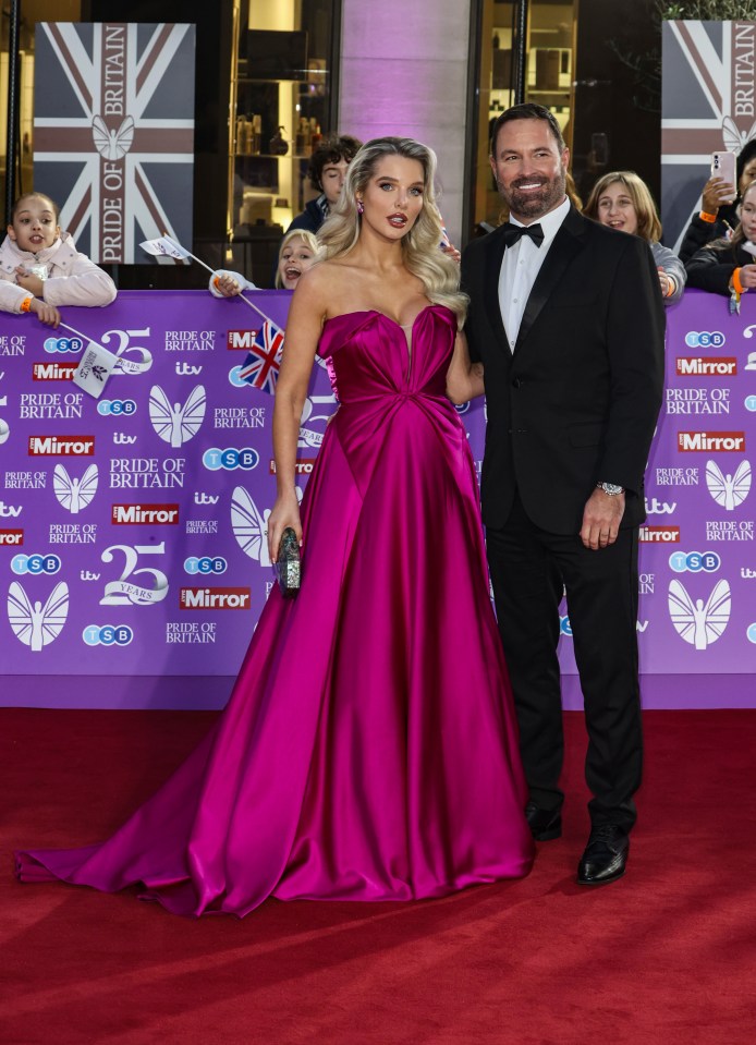 Helen Flanagan and Robbie Talbot at the Pride of Britain Awards.