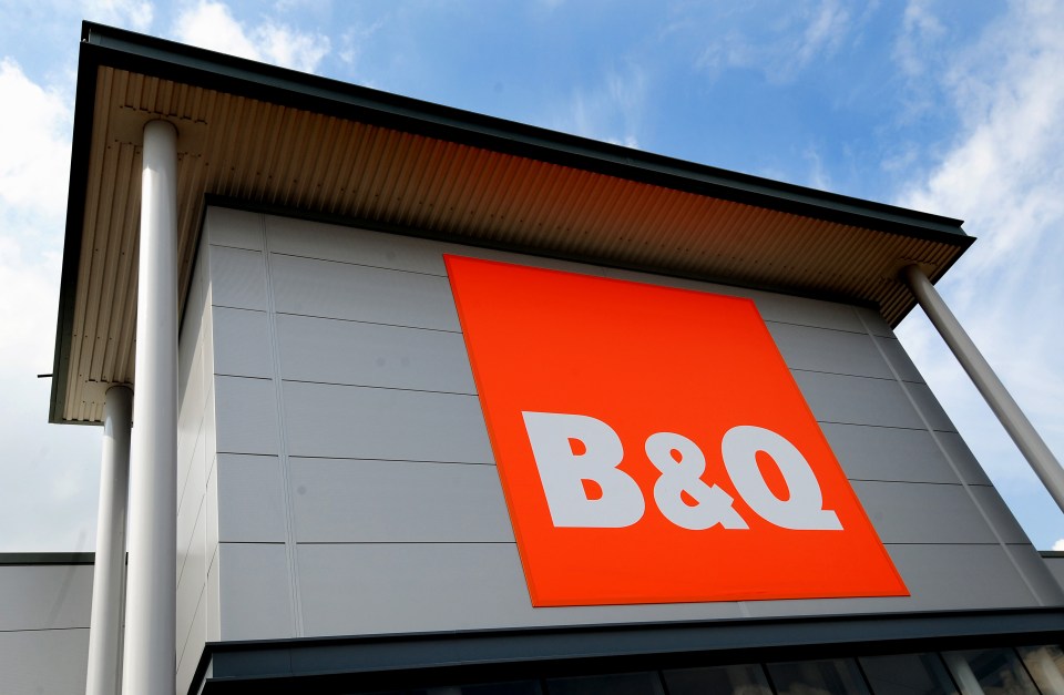 B&Q store exterior with logo.