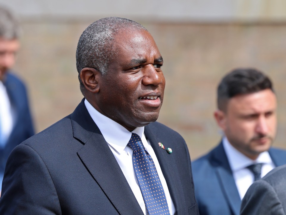 Foreign Secretary David Lammy at the Mattatoio in Rome.