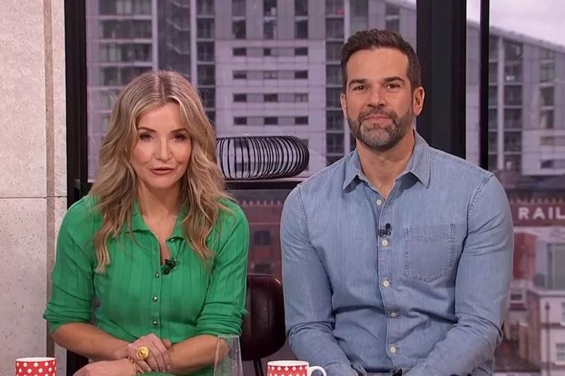 Gethin and Helen presenting Morning Live.