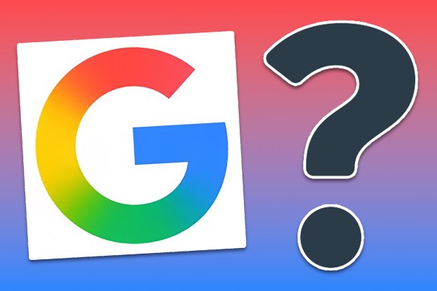 Illustration of the Google logo next to a question mark.