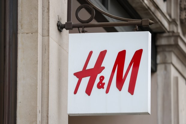 H&M store sign.