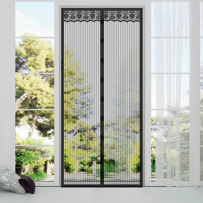 Magnetic insect door screen.