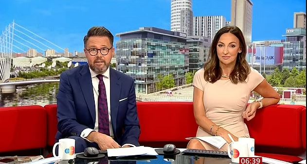 Jon Kay and Sally Nugent presenting BBC Breakfast.