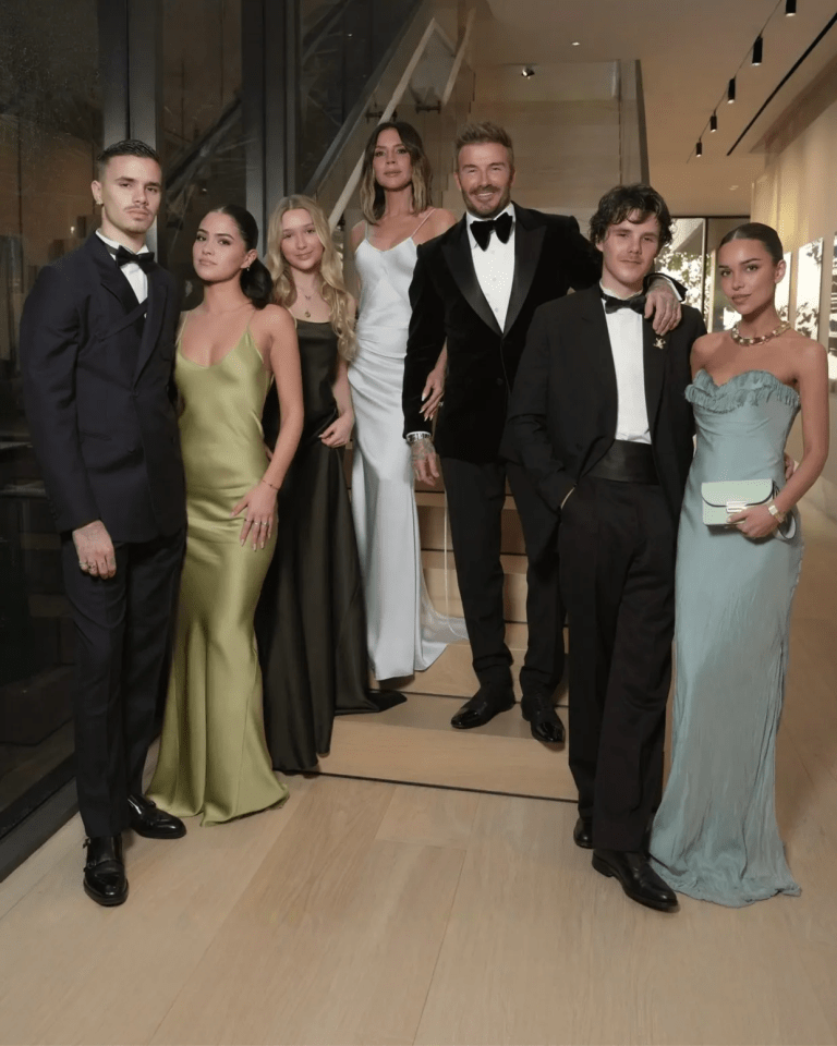 Group photo of a family dressed in formal attire.