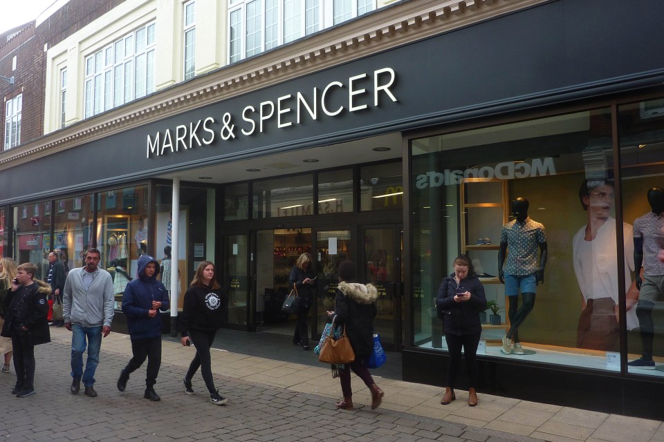 Exterior view of a Marks & Spencer store.