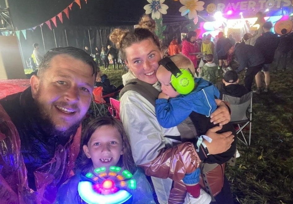 Family at a festival.