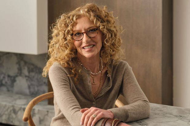 An image collage containing 1 images, Image 1 shows Portrait of Kelly Hoppen