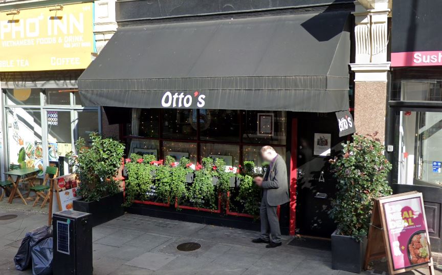 Otto's French Restaurant, London.