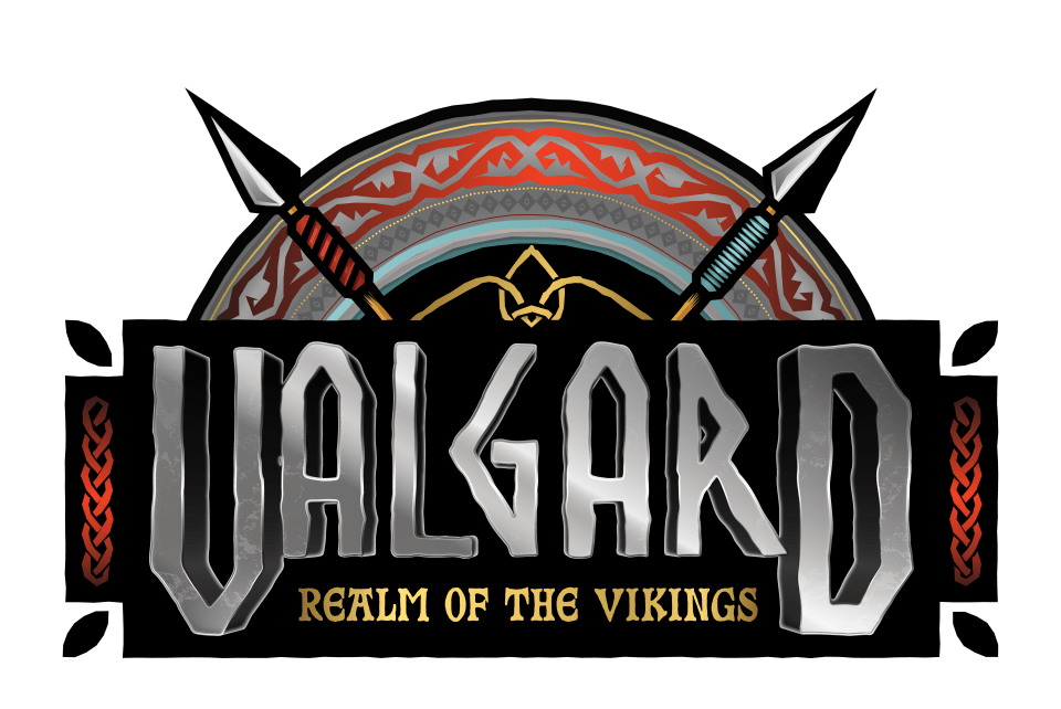 Illustration of Valgard Realm of the Vikings logo.
