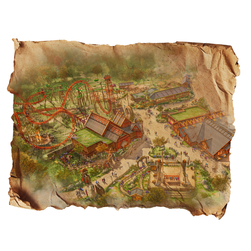 Illustration of Paultons Park's new theme park.