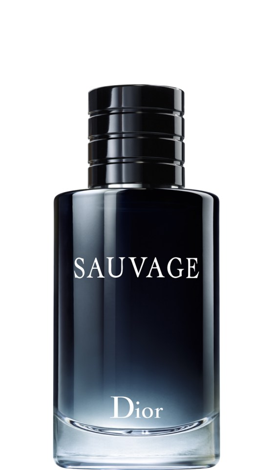 Dior Sauvage perfume bottle.
