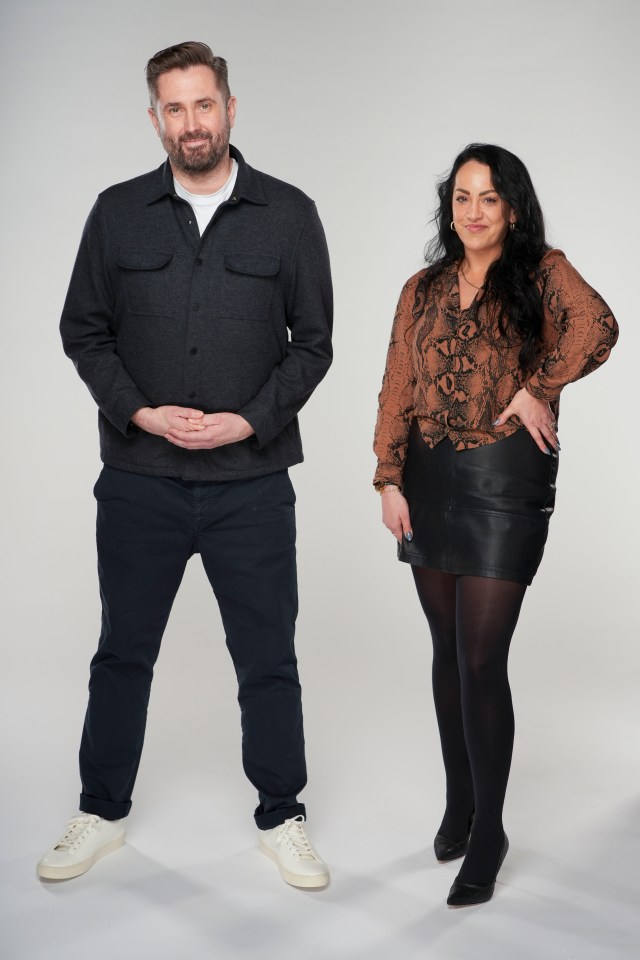 Rod McPhee and Felicity Cross, The Sun’s TV team.