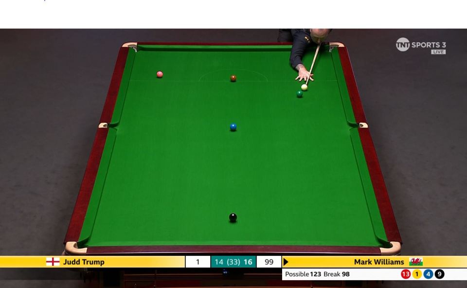 Williams reached his ton with this green