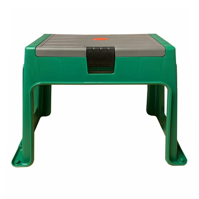 Garden kneeler with storage.