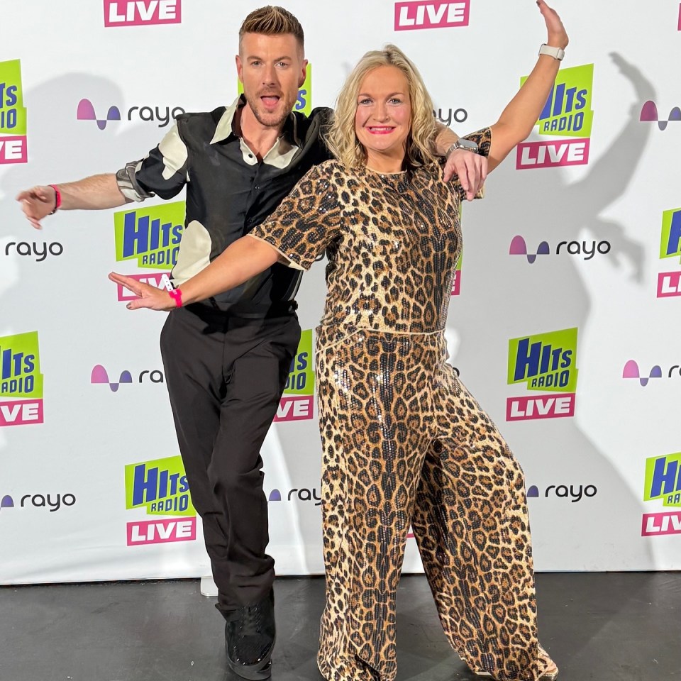 JD and Roisin at a Hits Radio Live event.