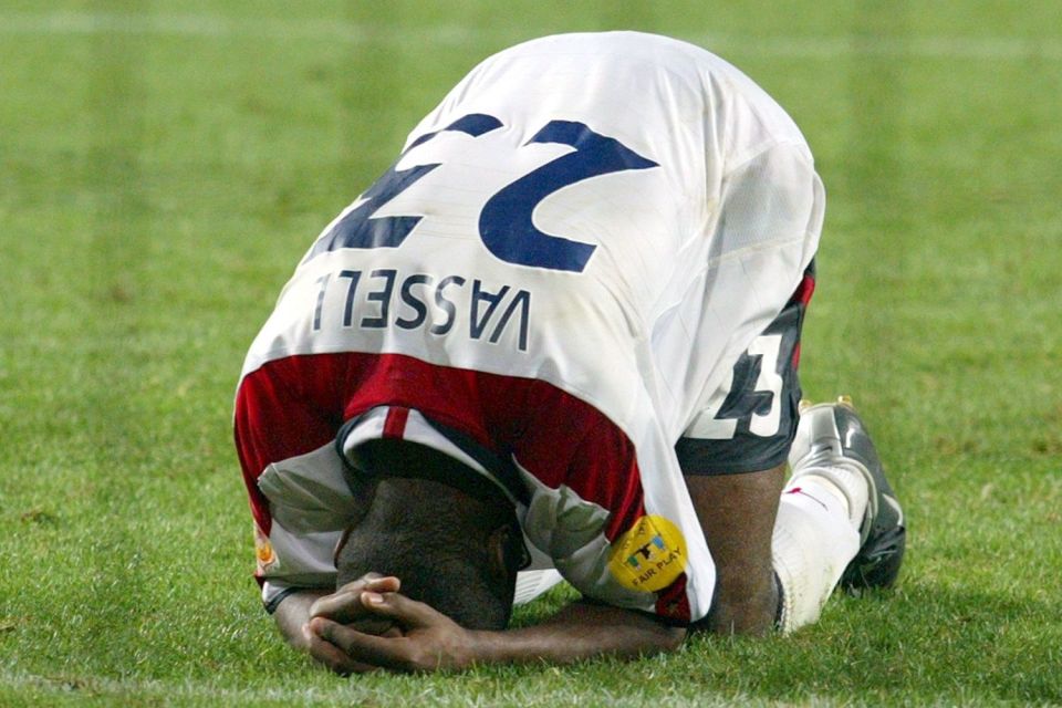 Darius Vassell had the madcap idea of popping a blister using power tools