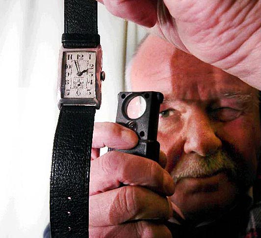 Cedrick Lincoln with the Lucan watch