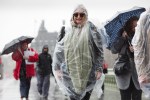 Drenched ... heavy showers hit across the country on friday afternoon, and could develop into snow overnight