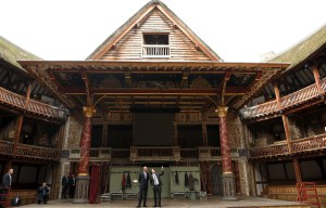 All the world's a stage...US president Barack Obama visited Shakespeare's Globe Theatre in London this morning