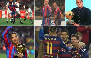 Lionel Messi goes from being flanked by Neymar and Suarez to Alcacer and Deulofeu