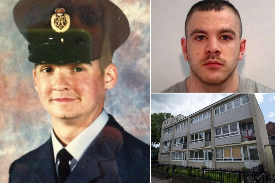Decorated veteran Christopher Fields was beaten to death in his own home in a savage attack by Joe Hasledine after cops left the pair alone together