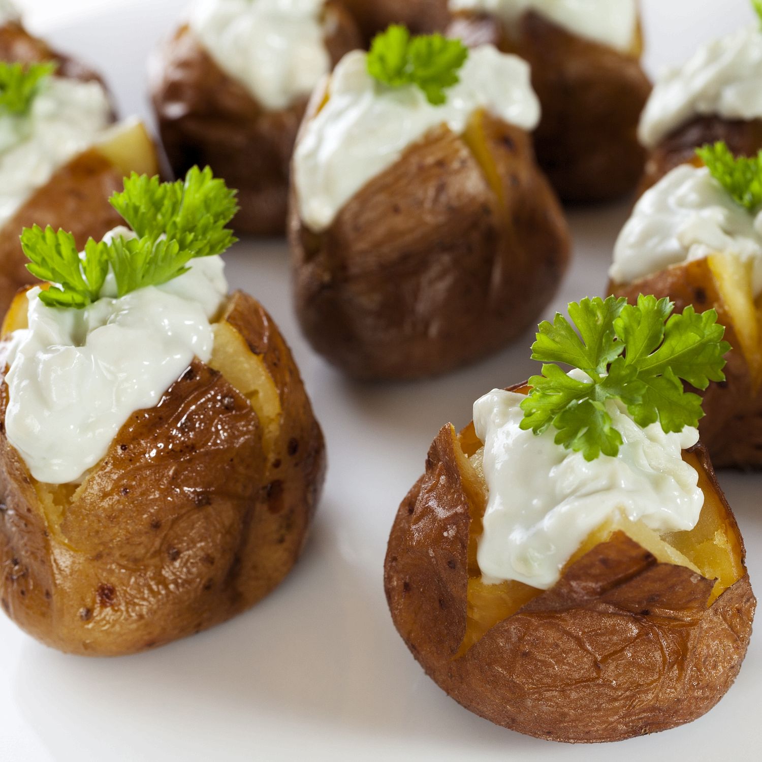 The perfect starter ... delicious mini baked potatoes