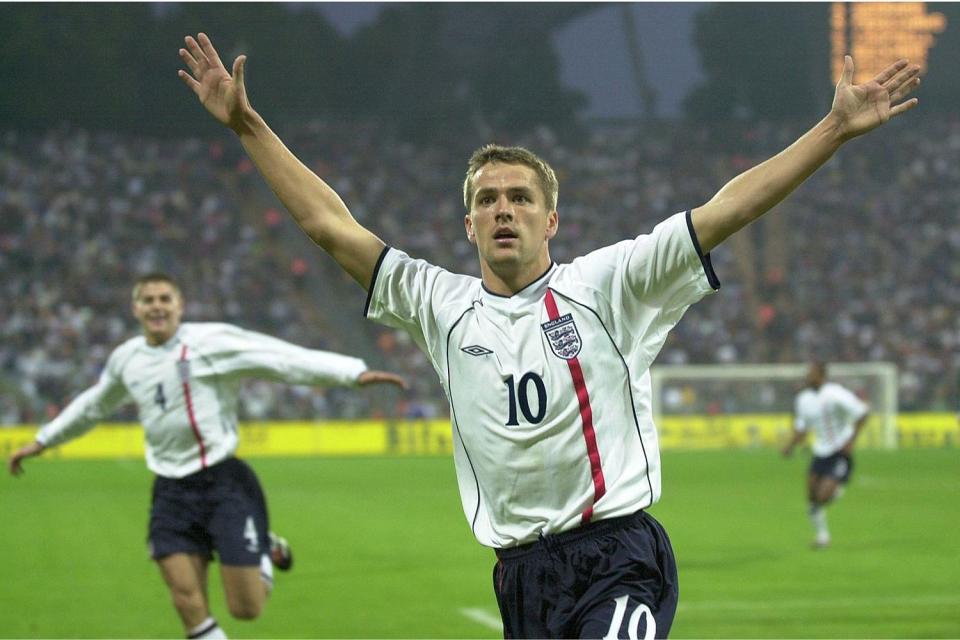 Michael Owen scored a hat-trick in England's 5-1 victory over Germany in 2001 