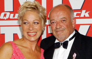 Denise with her ex-husband Tim Healy who she says is "on the mend" following her recent illness