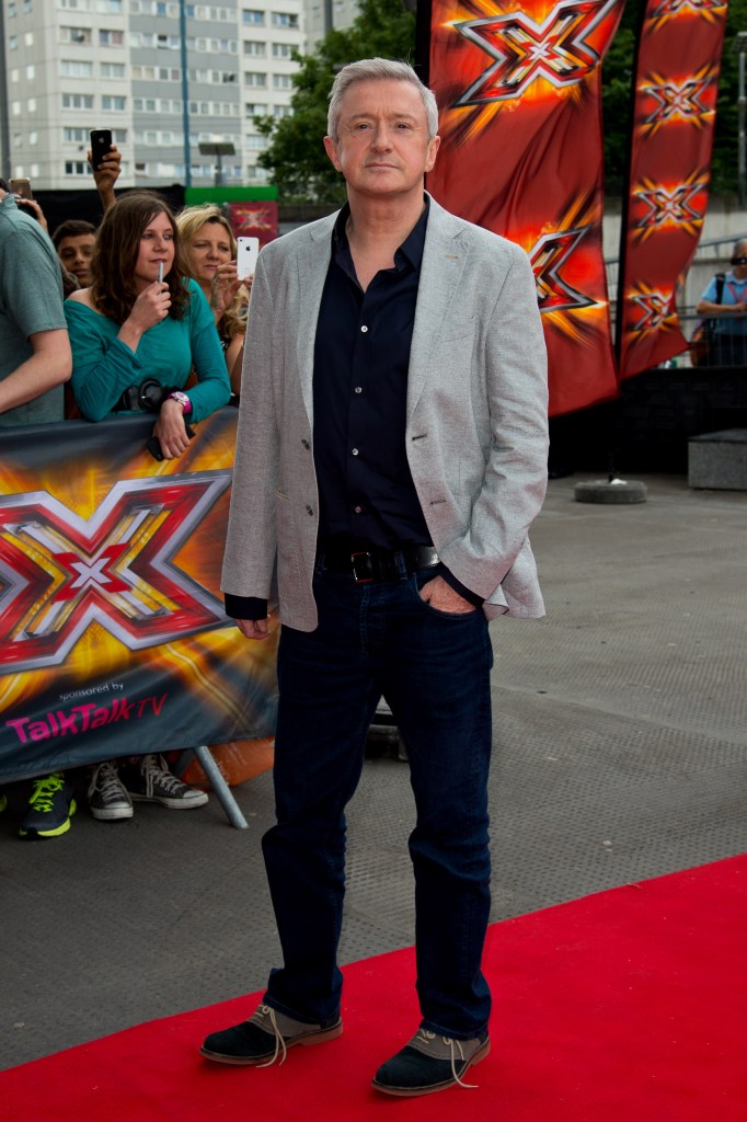 He's back ... Louis is back on the X Factor judge panel