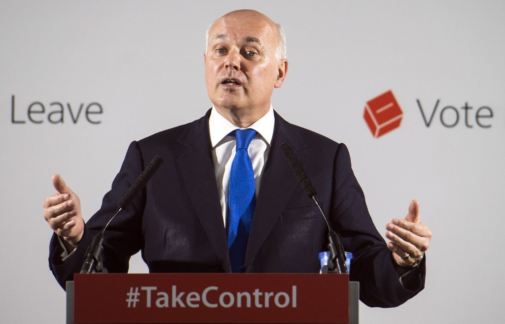 Brexit campaigner Iain Duncan Smith urged Brits to control migration by voting to leave the EU
