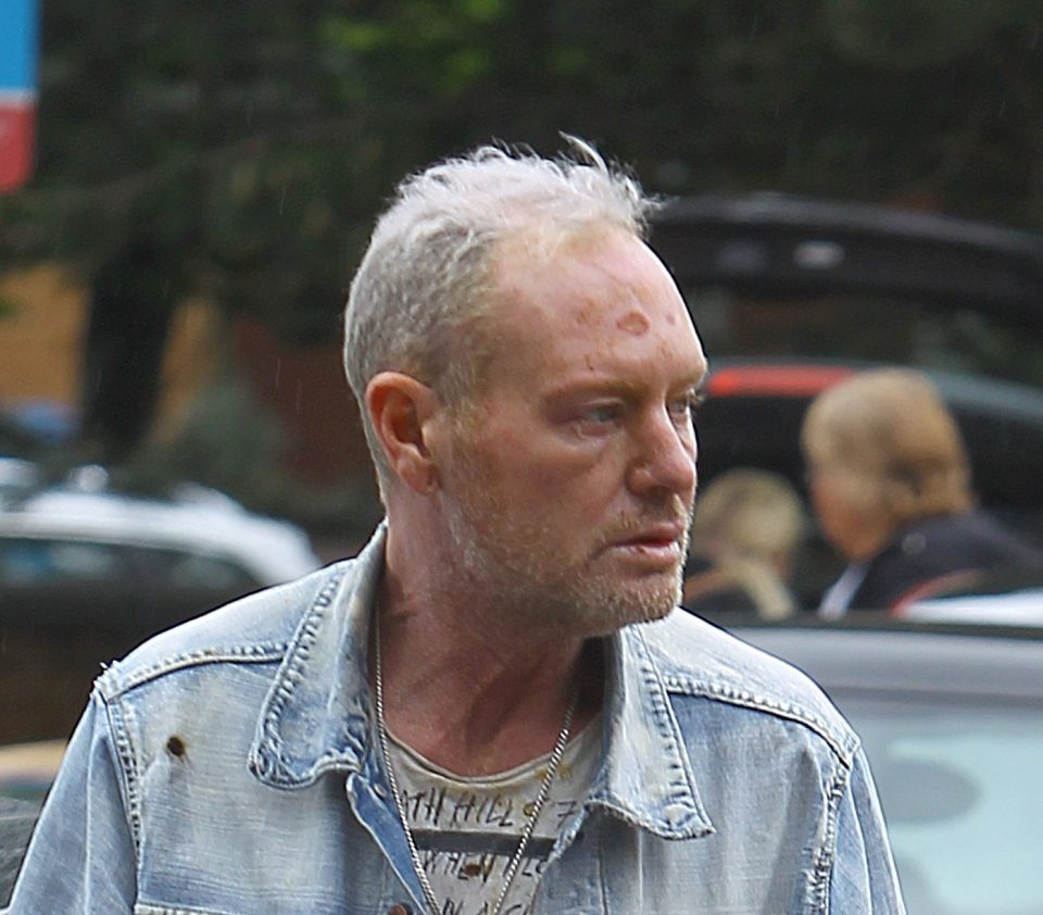 Unrecognisable... Gazza after bender