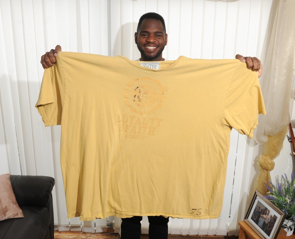 He lost 14 stone in the first year he lost a further eight stone in the second year