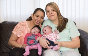 'From mum to nanna in three hours': Mum and daughter give birth to baby girls just three hours apart