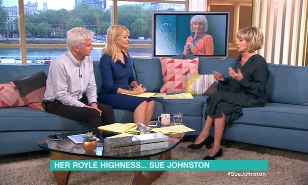 Holly Willoughby, Phillip Schofield, Sue Johnston