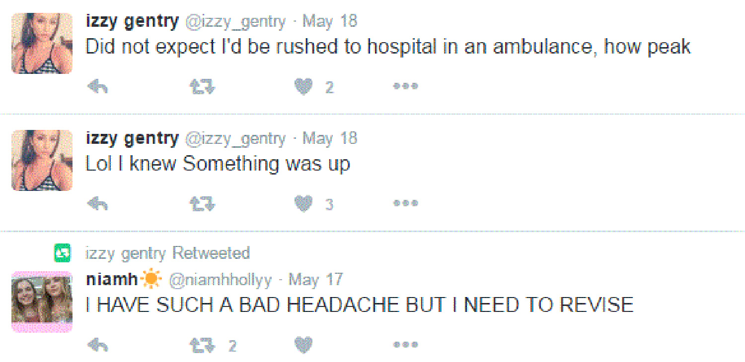 Izzy Gentry died of meningitis