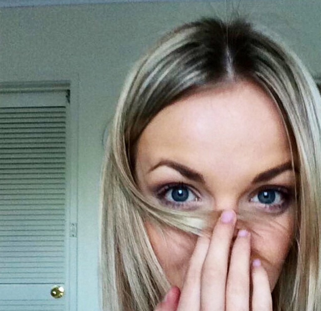 Michelle hit back at the bullies and joked around by covering up her nose 
