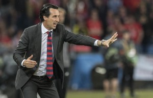 Europa League-winning Sevilla coach Unai Emery plays down talk of becoming Everton boss