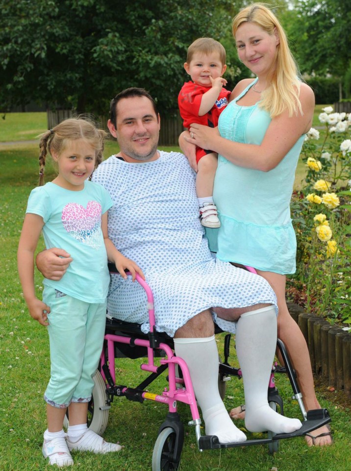 Saena and Mat with their children Tegan, 7, and Caden, 2: Even though the couple now have counselling and take antidepressants the ordeal has made them closer