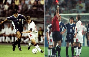 The last time England played in Saint-Etienne was THAT Argentina game at World Cup 1998