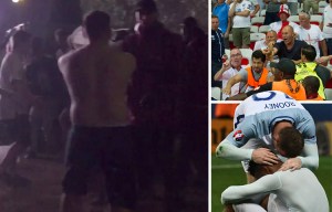 Violence breaks out in Paris fan zone after England’s Euro 2016 exit