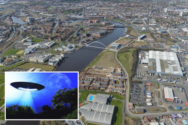A man who went missing claims he was abducted by a UFO and take from Teesside to Durham
