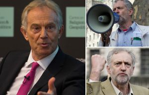 Tony Blair blasts Jeremy Corbyn as a placard-waving pretender with no chance of becoming PM