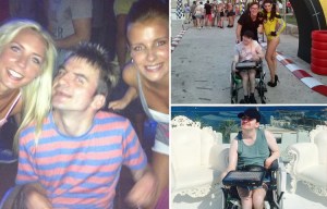 Disabled party animal has flown to Ibiza to go clubbing with two carers after raising £5,000 in Facebook appeal