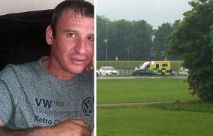 Father hit by LIGHTNING along with his two children as all three fight for their lives