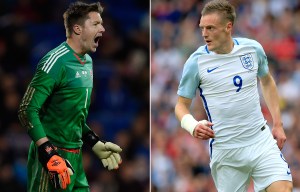 Wales goalkeeper Wayne Hennessey has accused Jamie Vardy of diving ahead of his country's showdown with England on Thursday