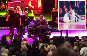 Meat Loaf collapses on stage in Canada as he sings his hit 'I'd Do Anything For Love'