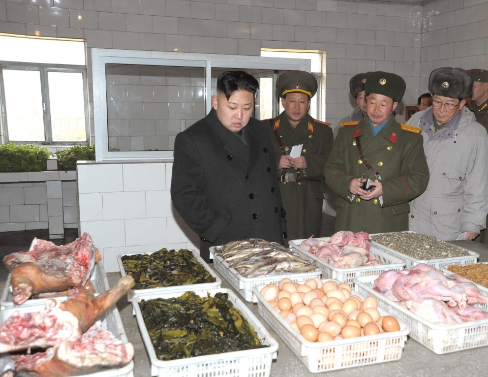 Hungry: Kim's splurges on luxury items are in stark contrast to the plight of his impoverished people
