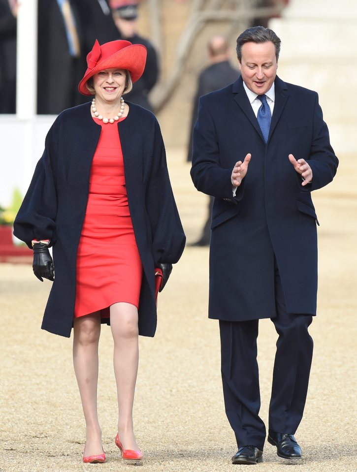 David Cameron and Theresa May