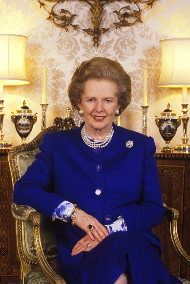 British Prime Minister Margaret Thatcher